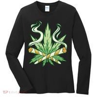 Hemp Leaf Cross Joint Women's Long Sleeve Shirt thumb 0