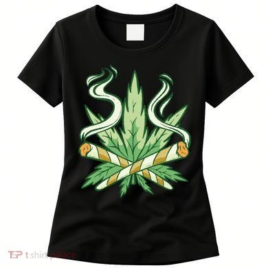 Hemp Leaf Cross Joint Women's T-Shirt