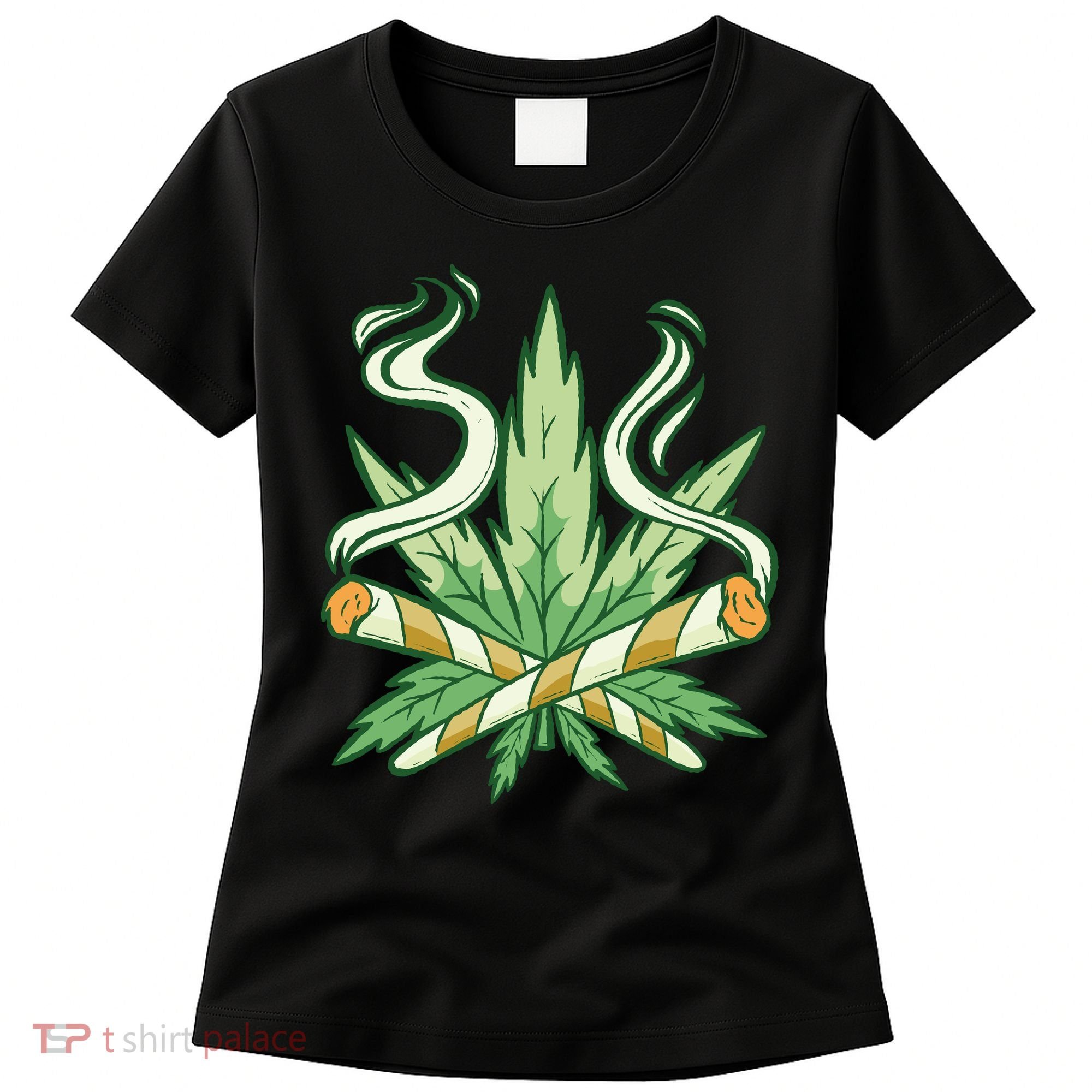 Hemp Leaf Cross Joint Women's T-Shirt