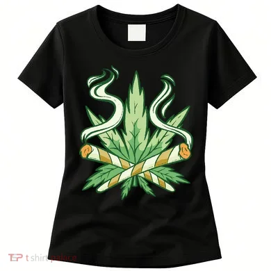 Hemp Leaf Cross Joint Women's T-Shirt