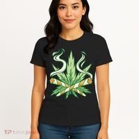 Hemp Leaf Cross Joint Women's T-Shirt thumb 4
