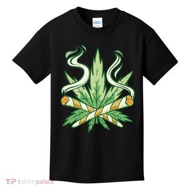 Hemp Leaf Cross Joint Kids T-Shirt