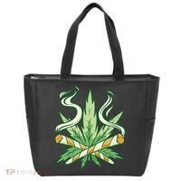 Hemp Leaf Cross Joint Tote Bag thumb 0