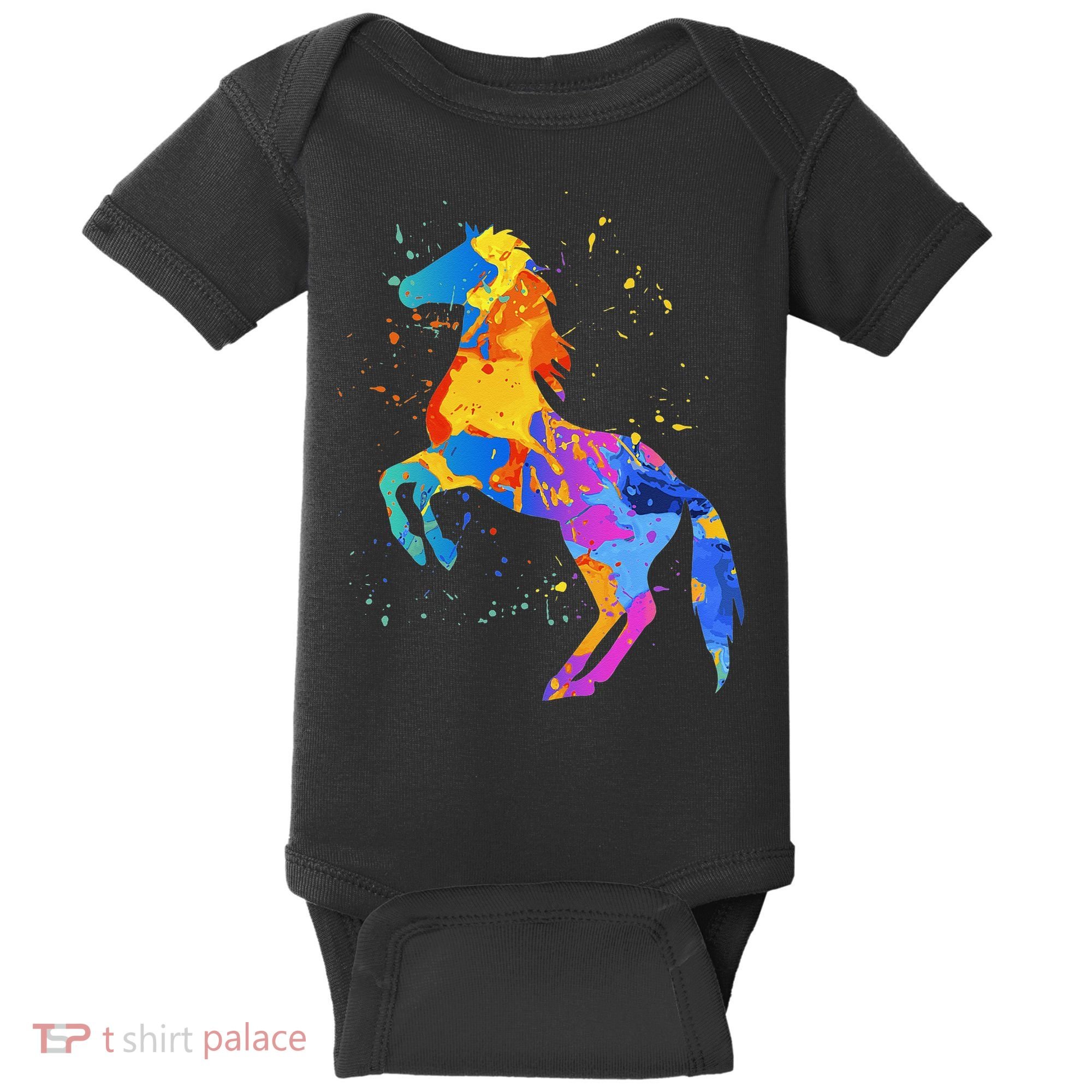 Horse Lover Clothing Women Horse Baby Bodysuit