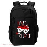 Heart Lover Crusher Truck Car Valentines Day Gift Backpack thumb 0
