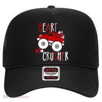 Heart Lover Crusher Truck Car Valentines Day Gift Hat thumb 0