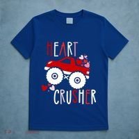 Heart Lover Crusher Truck Car Valentines Day Gift T-Shirt thumb 5