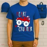 Heart Lover Crusher Truck Car Valentines Day Gift T-Shirt thumb 6
