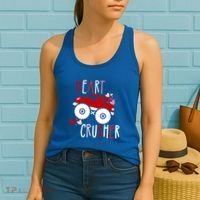 Heart Lover Crusher Truck Car Valentines Day Gift Women's Tank Top thumb 2