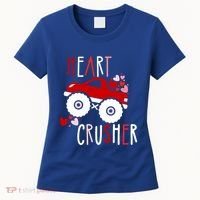 Heart Lover Crusher Truck Car Valentines Day Gift Women's T-Shirt thumb 0