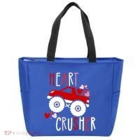 Heart Lover Crusher Truck Car Valentines Day Gift Tote Bag thumb 0