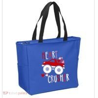 Heart Lover Crusher Truck Car Valentines Day Gift Tote Bag thumb 2