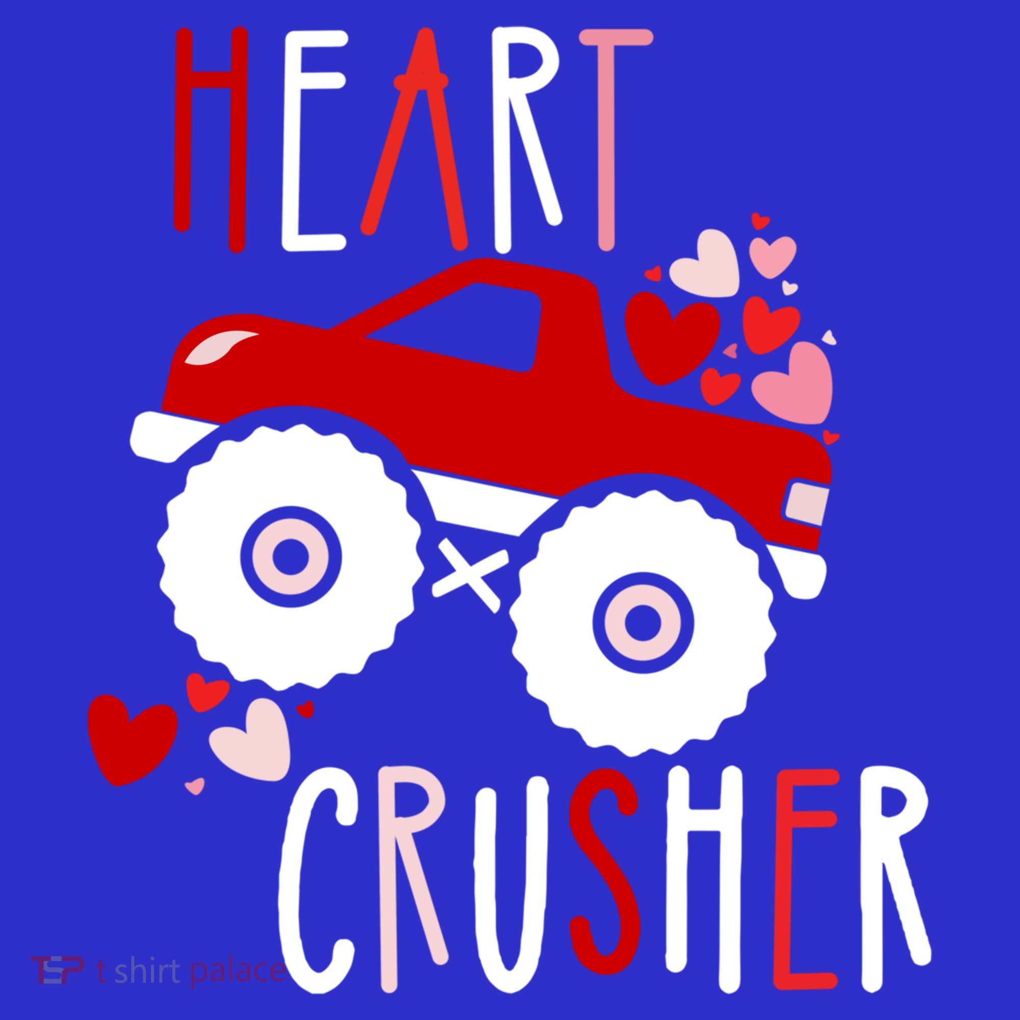 Heart Lover Crusher Truck Car Valentines Day Gift Tote Bag