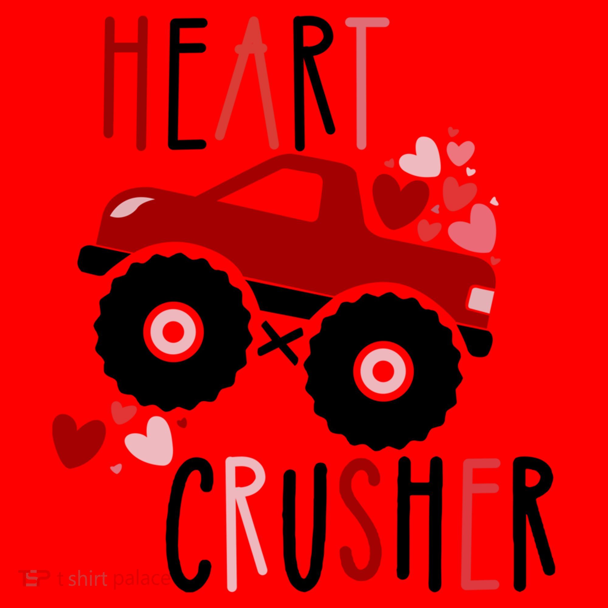Heart Lover Crusher Truck Car Valentines Day Gift Santa Hat