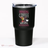 Hummingbird Love Drinking Coffee Watching Hummingbirds Tumbler thumb 0