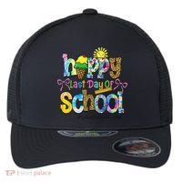 Happy Last Day Of School Substitute Teacher Life Summer Flexfit Unipanel Trucker Cap thumb 0