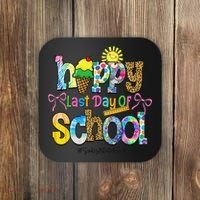 Happy Last Day Of School Substitute Teacher Life Summer Coaster thumb 0