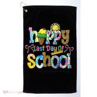 Happy Last Day Of School Substitute Teacher Life Summer Golf Towel thumb 0