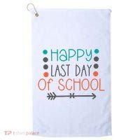 Happy Last Day Of School Graduation Gift Golf Towel thumb 0