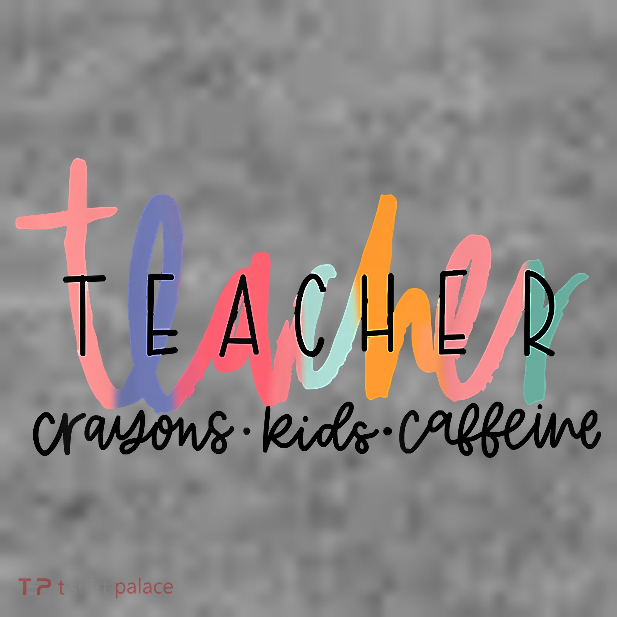 Happy Last Day Of School Teachers Crayons Kids Caffeine Women's Hoodie