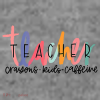 Happy Last Day Of School Teachers Crayons Kids Caffeine Women's Tank Top thumb 5