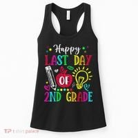 Happy Last Day Of 2nd Grade Graduation Teacher Student Women's Tank Top thumb 0