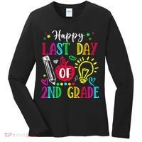 Happy Last Day Of 2nd Grade Graduation Teacher Student Women's Long Sleeve Shirt thumb 0