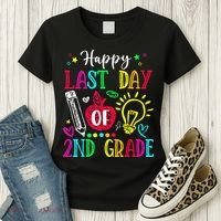 Happy Last Day Of 2nd Grade Graduation Teacher Student Women's T-Shirt thumb 3