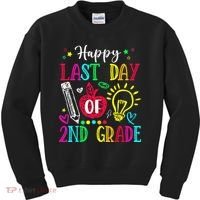 Happy Last Day Of 2nd Grade Graduation Teacher Student Kids Sweatshirt thumb 0