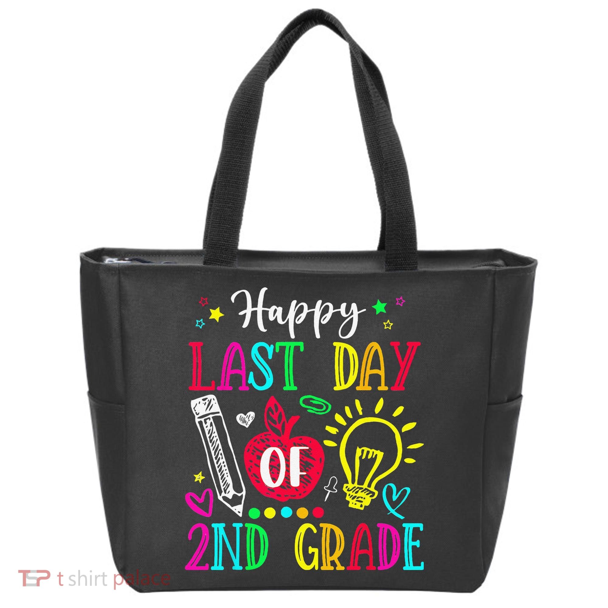 Happy Last Day Of 2nd Grade Graduation Teacher Student Tote Bag