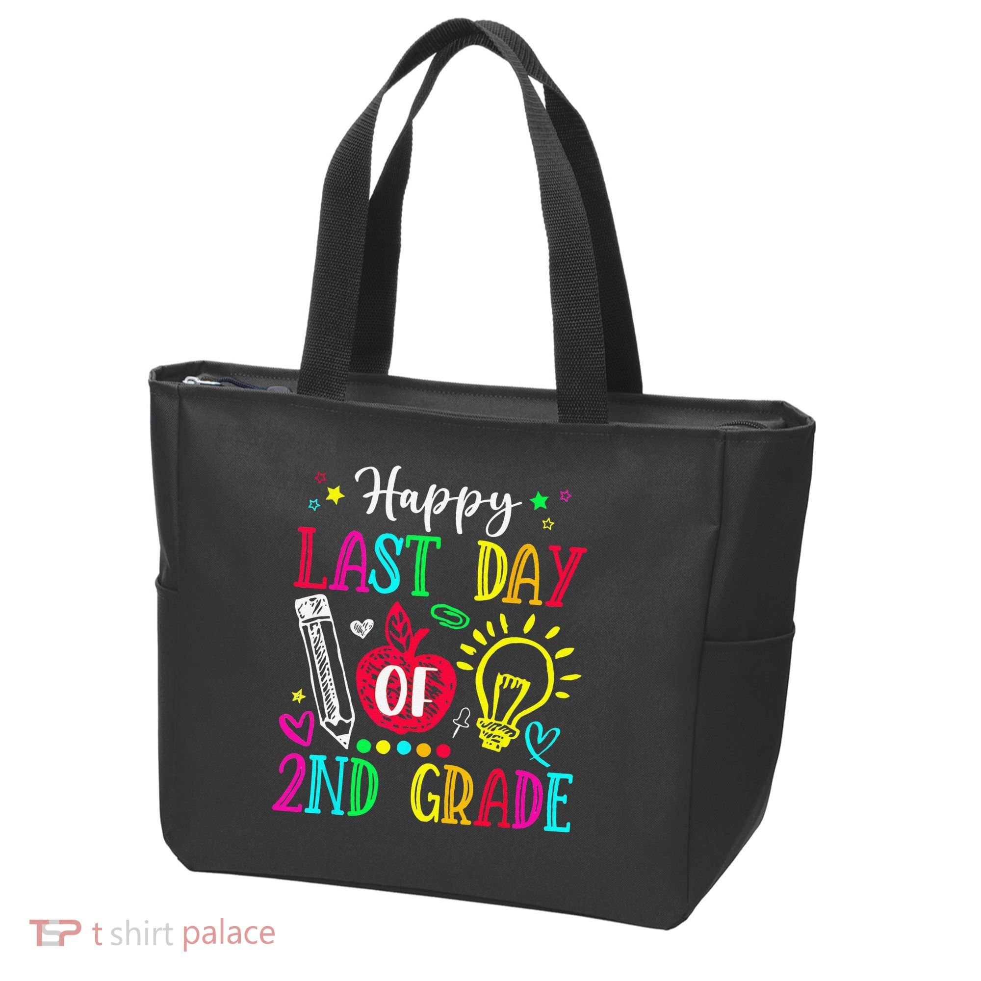Happy Last Day Of 2nd Grade Graduation Teacher Student Tote Bag