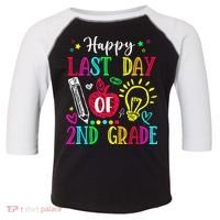Happy Last Day Of 2nd Grade Graduation Teacher Student Toddler Fine Jersey T-Shirt thumb 0