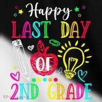 Happy Last Day Of 2nd Grade Graduation Teacher Student Toddler Fine Jersey T-Shirt thumb 2