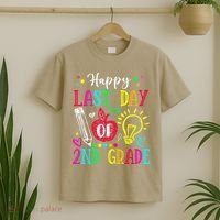 Happy Last Day Of 2nd Grade Graduation Teacher Student T-Shirt thumb 2
