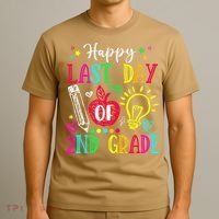 Happy Last Day Of 2nd Grade Graduation Teacher Student T-Shirt thumb 3