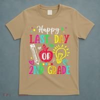 Happy Last Day Of 2nd Grade Graduation Teacher Student T-Shirt thumb 5