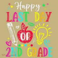 Happy Last Day Of 2nd Grade Graduation Teacher Student Magnet thumb 1