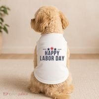 Happy Labor Day Doggie Tank thumb 2
