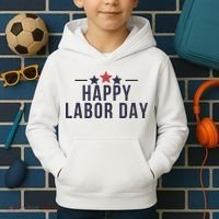 Happy Labor Day Kids Hoodie thumb 2