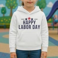 Happy Labor Day Kids Hoodie thumb 3