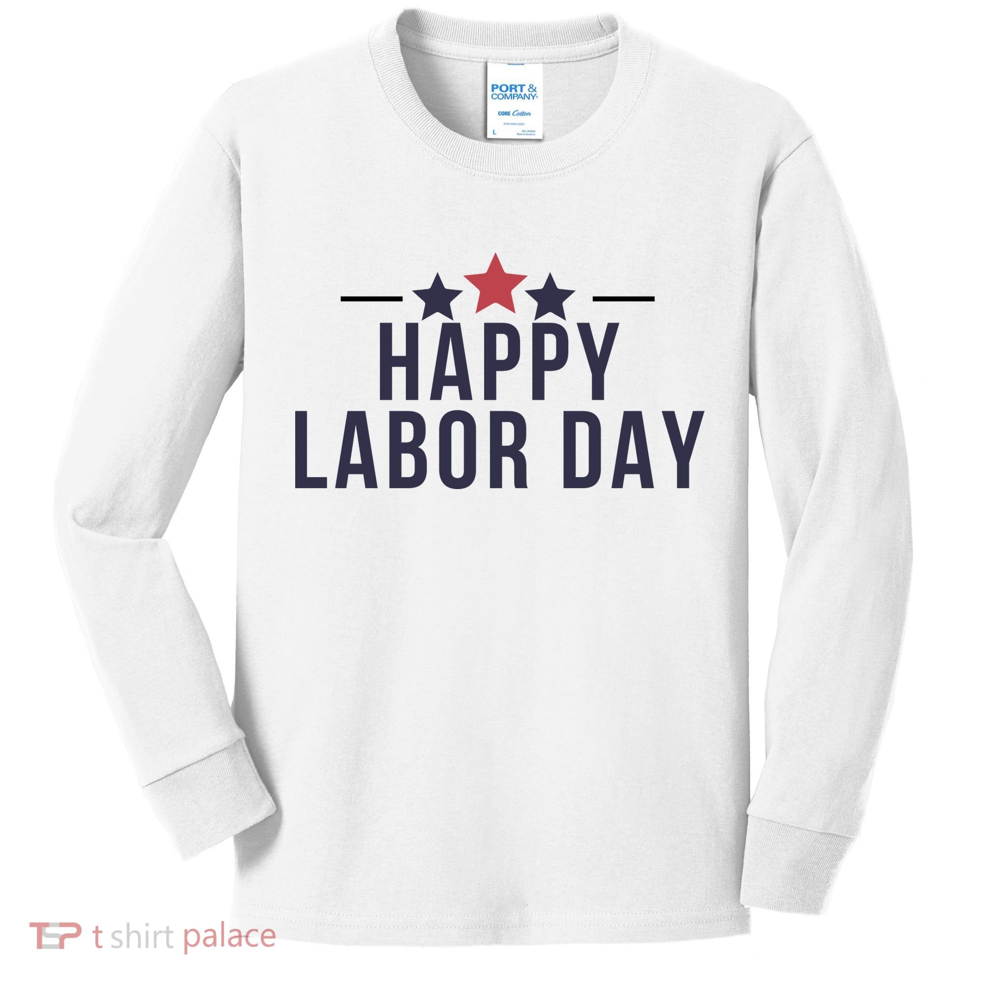 Happy Labor Day Kids Long Sleeve Shirt
