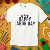 Happy Labor Day Kids T-Shirt thumb 3