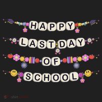 Happy Last Day Of School Teacher Student Bracelets Graduate Golf Towel thumb 3