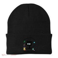 Happy Last Day Of School Funny Black Cat 8th Grade Graduate Beanie thumb 0
