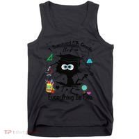 Happy Last Day Of School Funny Black Cat 8th Grade Graduate Tank Top thumb 0