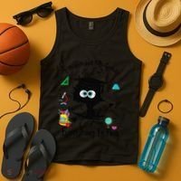 Happy Last Day Of School Funny Black Cat 8th Grade Graduate Tank Top thumb 4