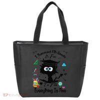 Happy Last Day Of School Funny Black Cat 8th Grade Graduate Tote Bag thumb 0