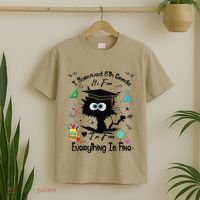 Happy Last Day Of School Funny Black Cat 8th Grade Graduate T-Shirt thumb 2