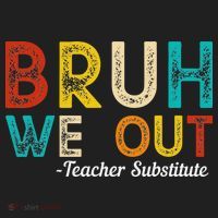 Happy Last Day Of School Bruh We Out Teacher Substitute Beanie thumb 2
