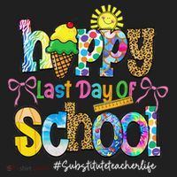 Happy Last Day Of School Substitute Teacher Life Leopard Women's Sweatshirt thumb 2